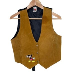 Vintage Mickey Mouse Leather Vest